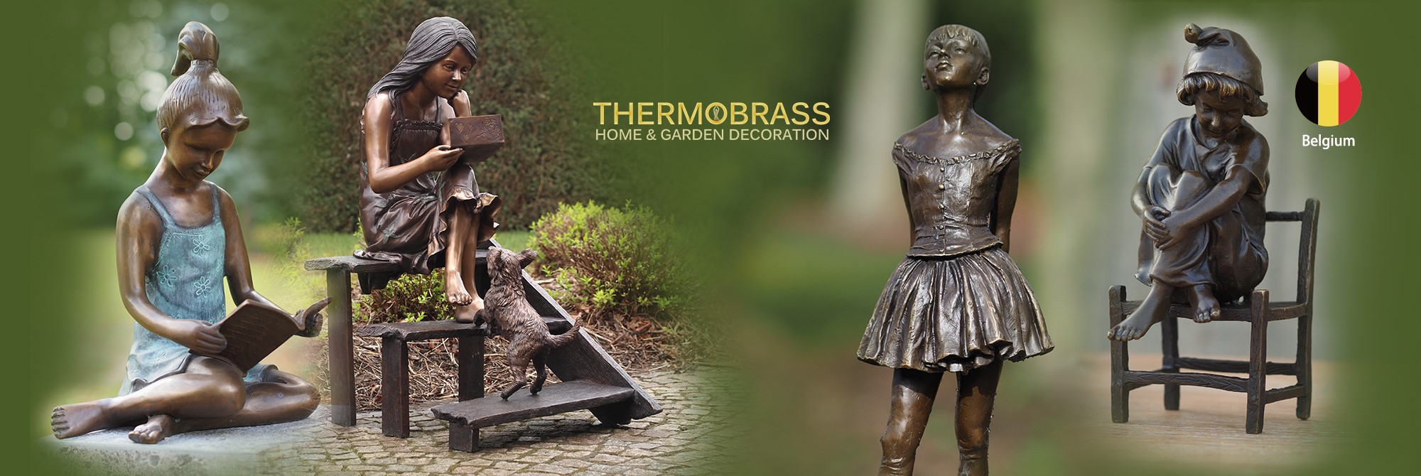 Thermobrass bronze garden decoration