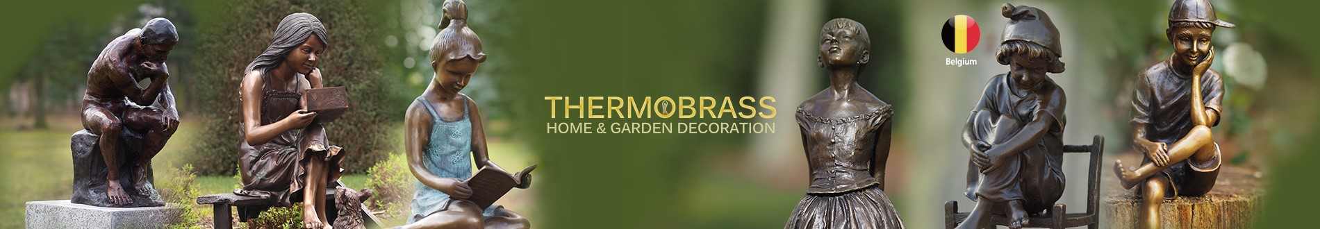 Thermobrass bronze garden decoration